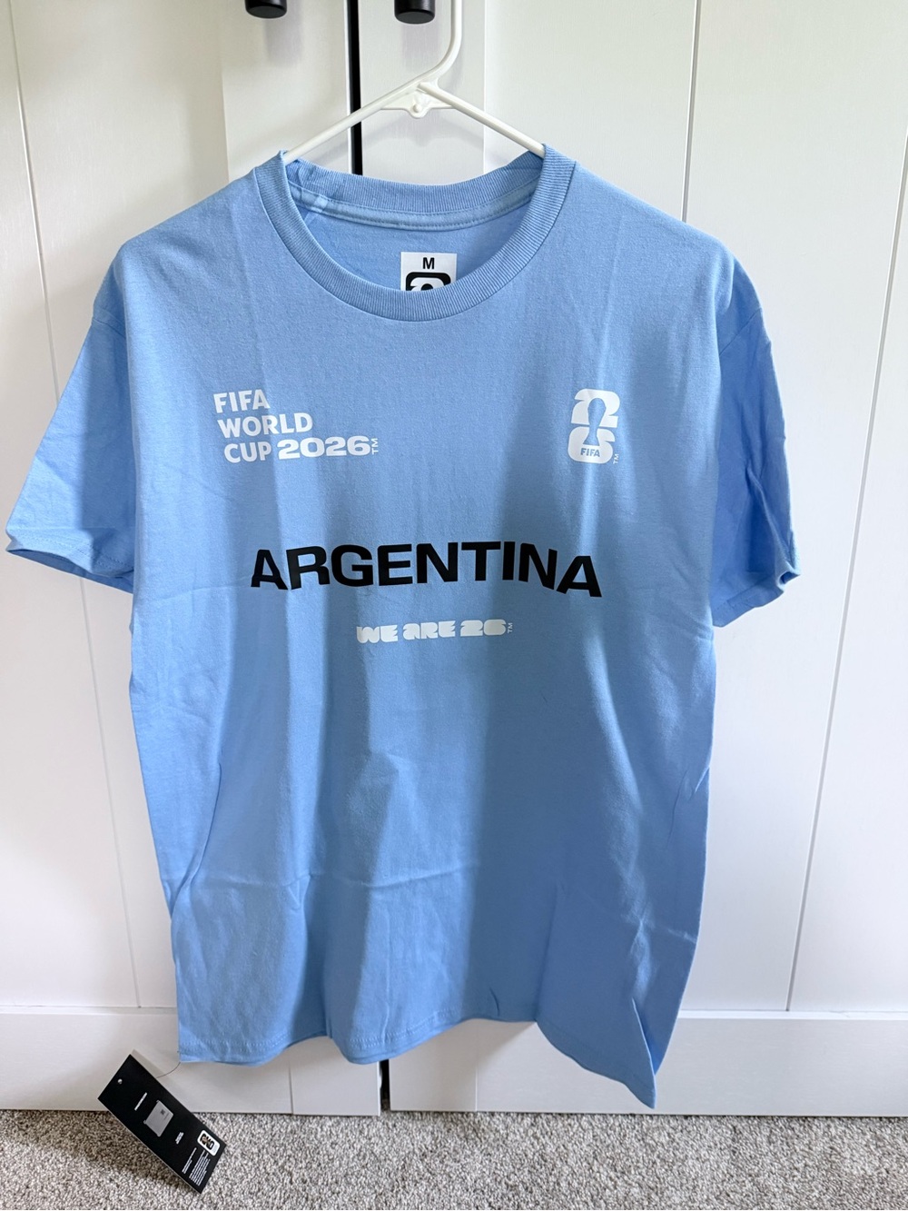 Argentina FIFA World Cup 2026 Light Blue Graphic Tee